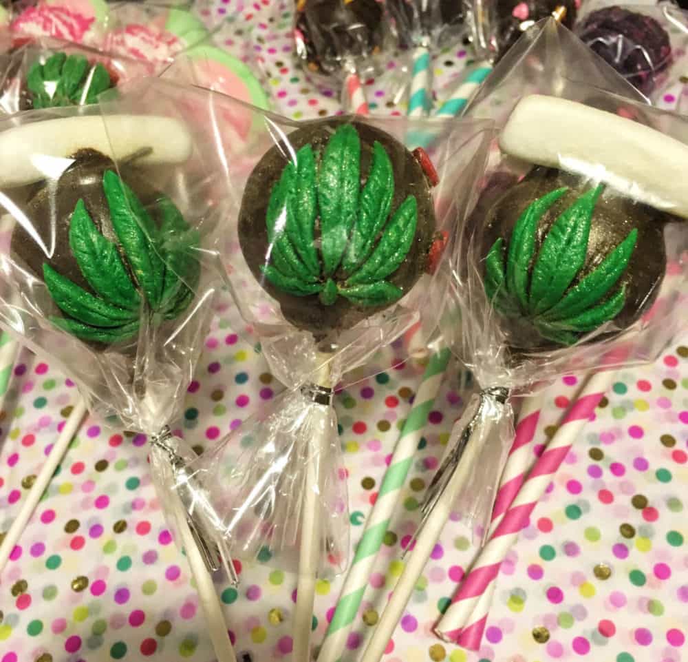 An up-and-coming cannabis baker made these cake pops with flair!