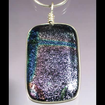 dichroic glass pendant