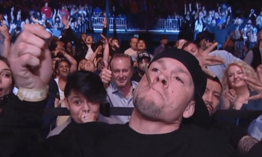 Nate Diaz Sparks Joint On Live Tv • High Times