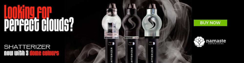 The New Shatterizer Silver and Black Concentrate Vape Pen