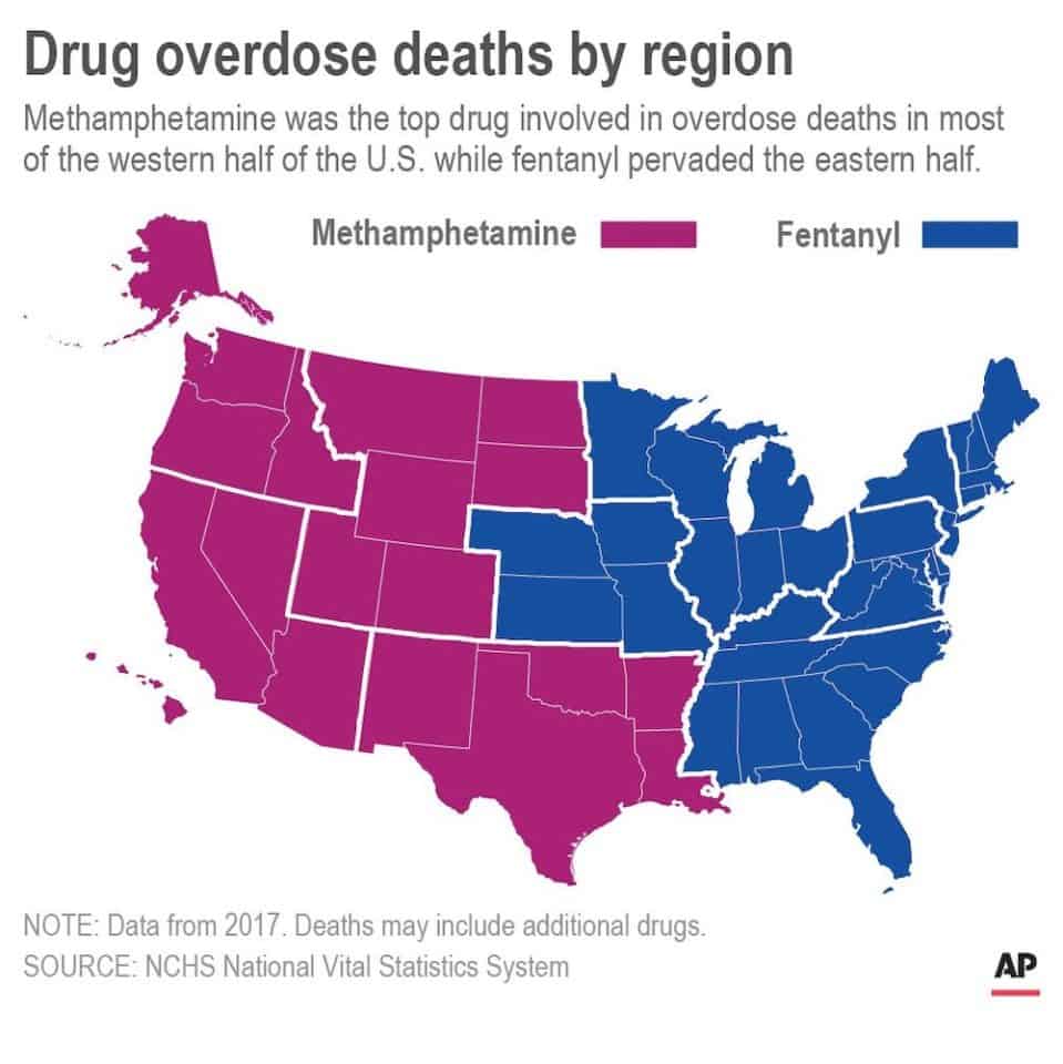 New Government Report Shows Meth Kills More People In Western Regions Of US