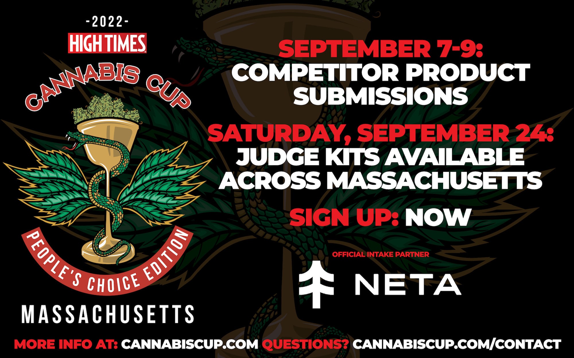 Just Announced – High Times Cannabis Cup Massachusetts: People’s Choice Edition 2022