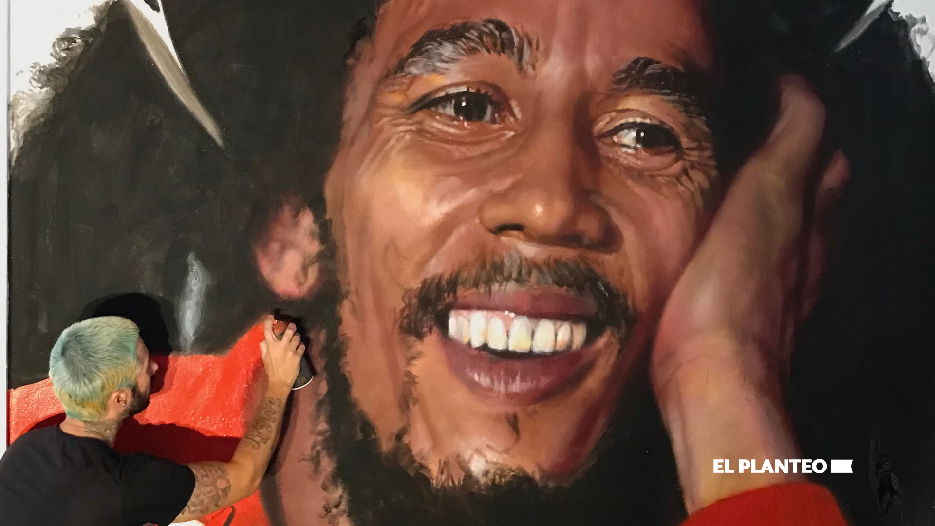 Pintó a Maradona y a Messi y Ahora ‘Bendice’ Nine Miles, la Tierra Sagrada de Bob Marley